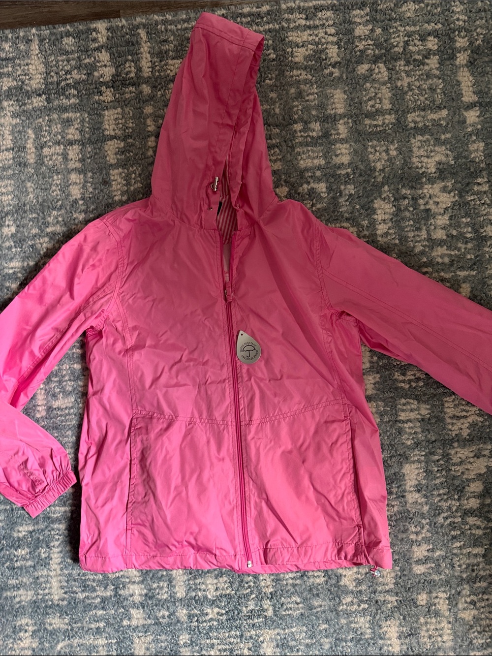 Hooded Pink Raincoat
